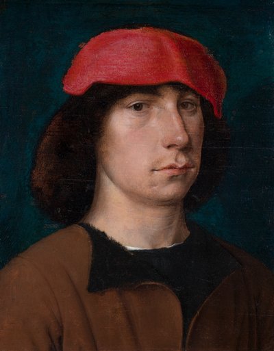 A Young Man in a Red Cap by Michiel Sittow